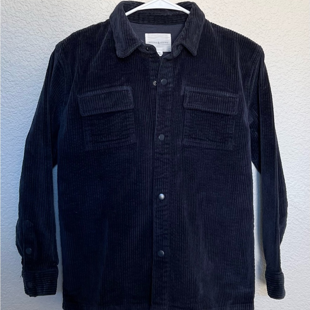 Kids Black Corduroy Jacket